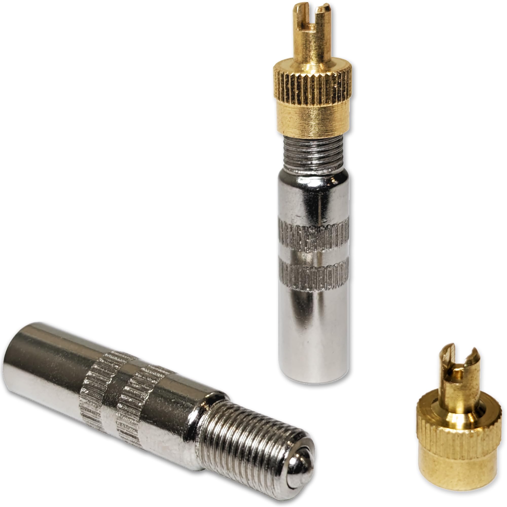 MOOVMOOV 4cm Tyre Valve Extension - Ultra Convenient for Difficult and Narrow Access with Small Built-In Valve Core Remover. Perfectly Suited for Dualtron and Xiaomi Electric Scooters