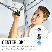 Vista 2 de CROWN SHADES Carpa con Toldo 10x10 Carpa Emergente Sombra Exterior con Pared Lateral de Bolsillos, Refugio Solar Fácil de Instalar con Instalación