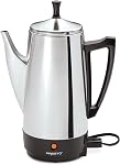 Presto 02811 12-Cup Cafetière en acier inoxydable, Chrome