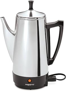 Presto 02811 12-Cup Stainless Steel Coffeemaker, Chrome