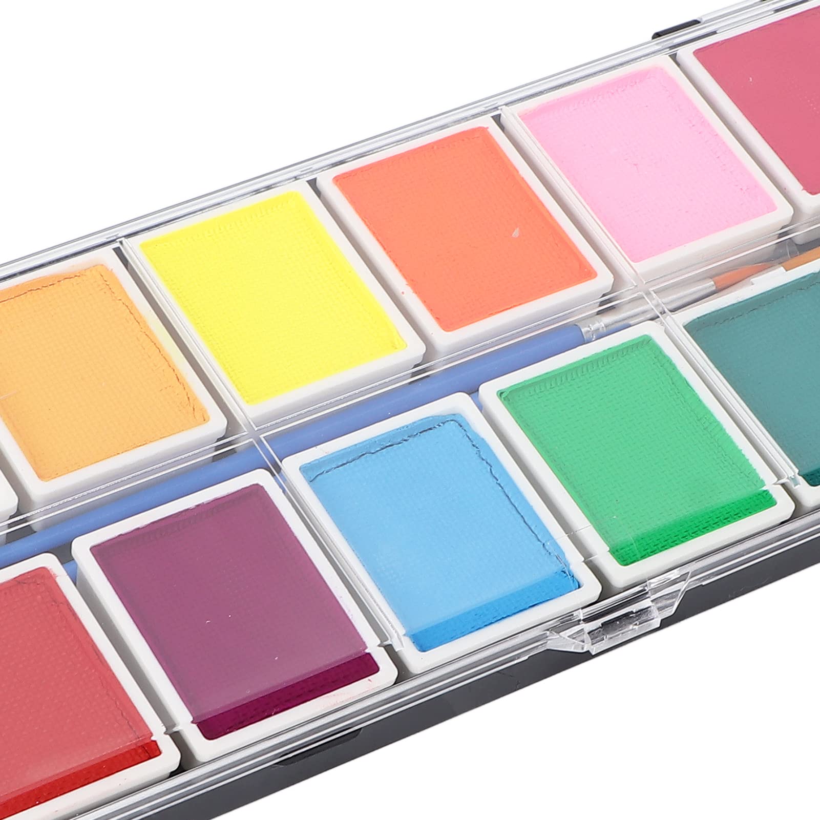 Kit de pintura facial Grado cosmético 12 colores Secado rápido Fácil limpieza Pintura DIY 120 g 4.2 oz Material de pasta Pintura de la piel para fiesta de Halloween