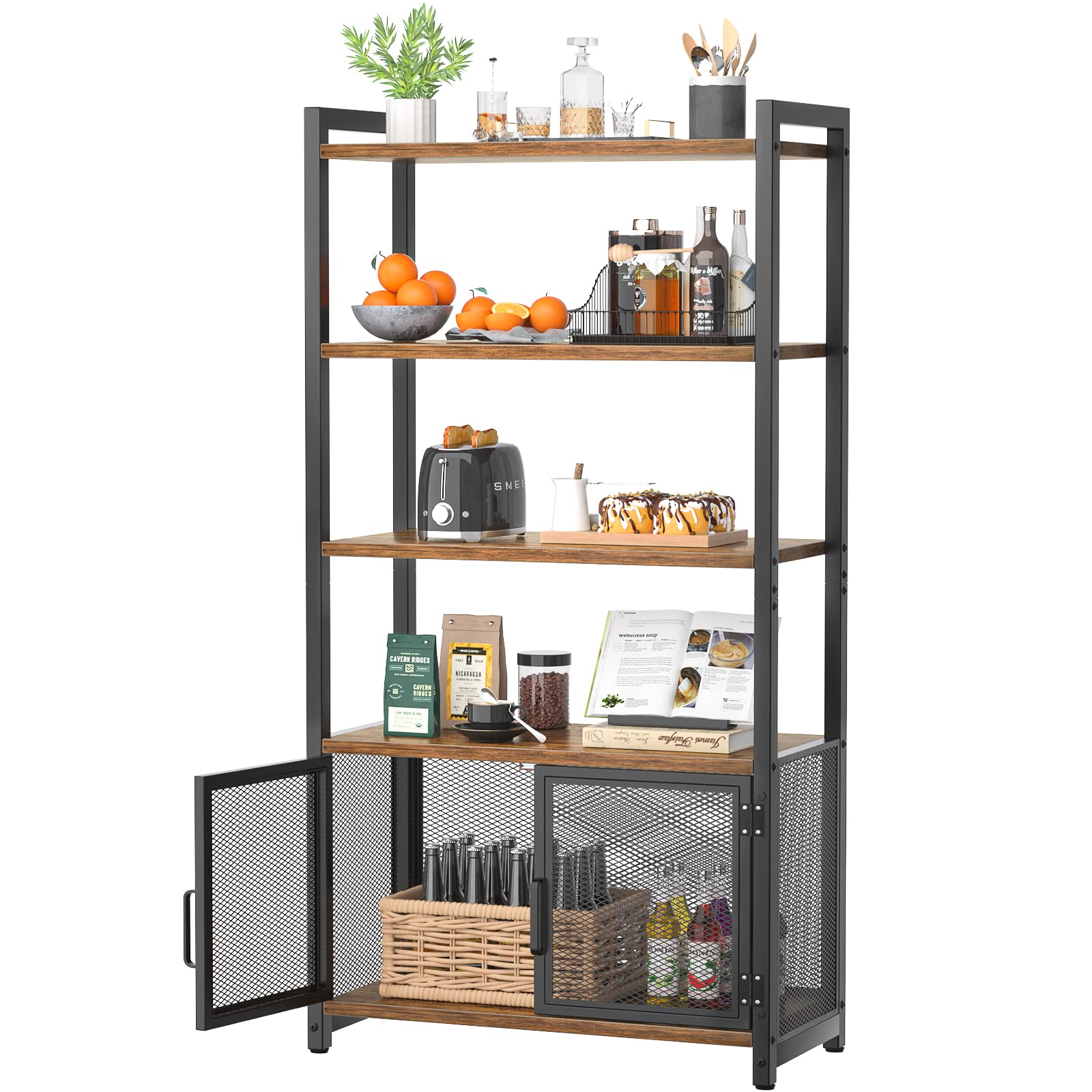 Buy Armocity Storage with 2 Doors and 5 Shelves, Kitchen Pantry Storage with 5