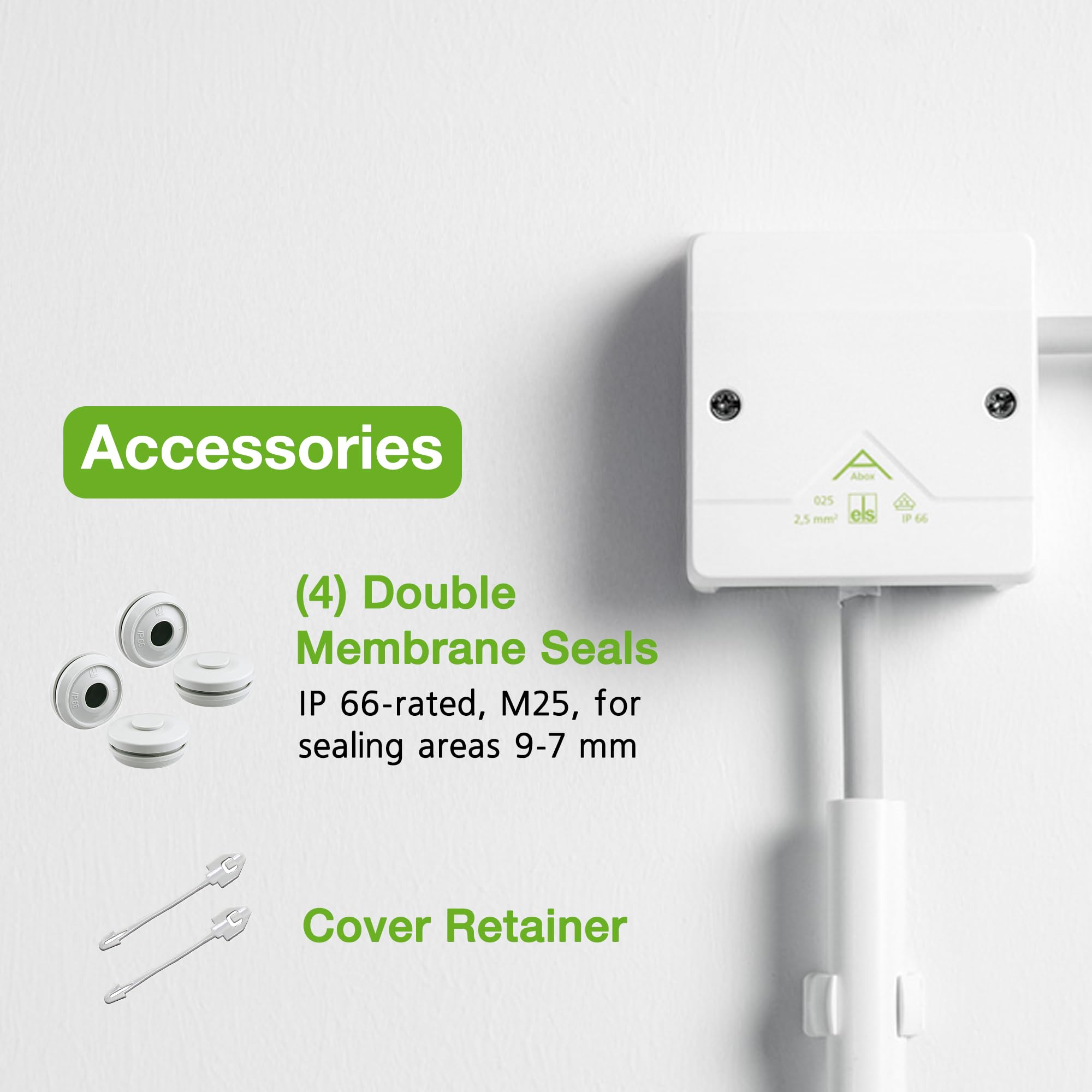 Spelsberg Abox Pro SLK-4², IP66/IP67/IP69 Junction Box with Cable Connectors Accessories - Image 3