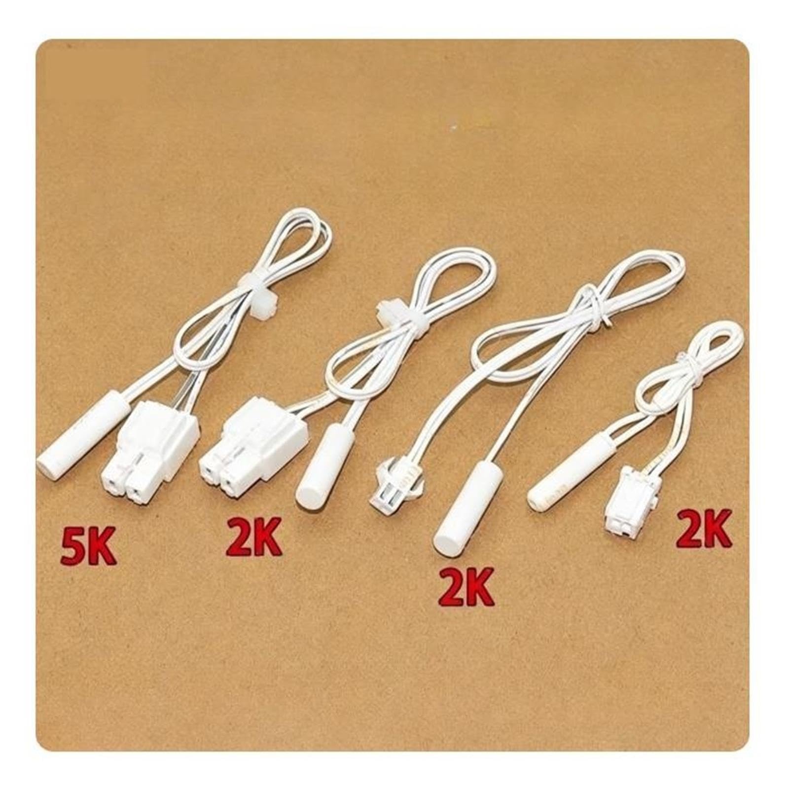 Austausch Des Kühlschrank-Abtautemperatursensors, NTC-Thermistorsonde, 2K/5K-Spezifikation, Kompatibel Mit Midea-, Hisense- Und Haier-Kühlschränken(5k 30cm)