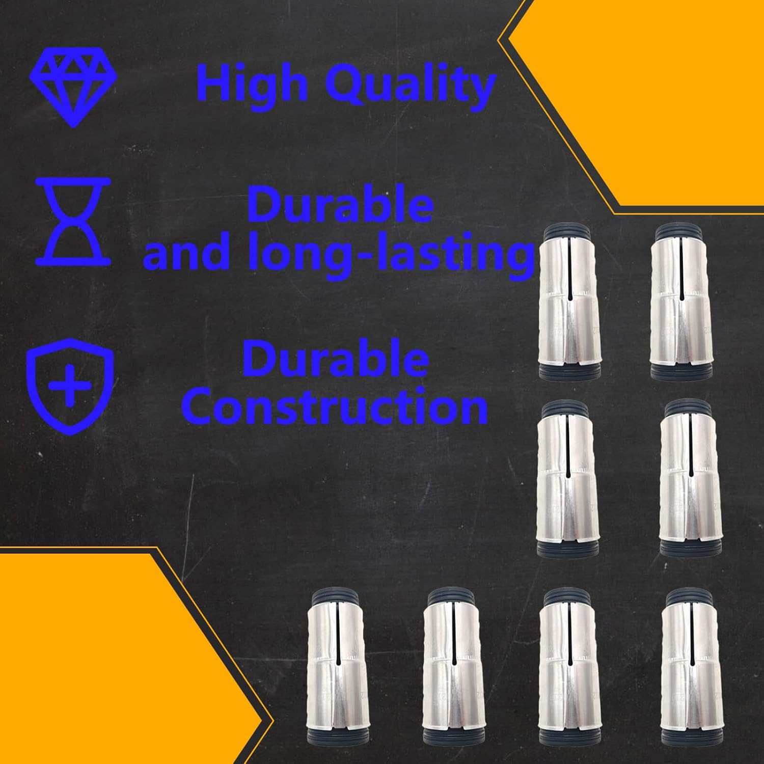 Spark Plug Protect Tube 8Pcs Compatible with BMW E53 E60 E63 E64 E65 E66 E70 545i 550i 645Ci 650i 745i 750i 760Li | Replace# 11127570219 11127507404 11120150306