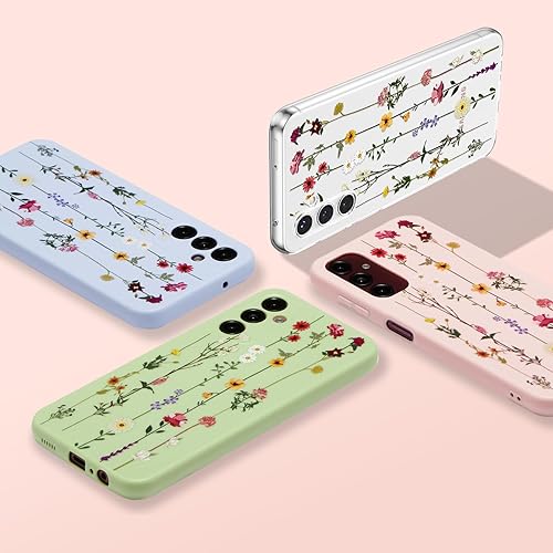 Vista 240 de ZTOFERA Funda protectora delgada para Samsung Galaxy S21 FE 5G, bonito diseño de flores para niñas y mujeres, funda protectora delgada para Galaxy