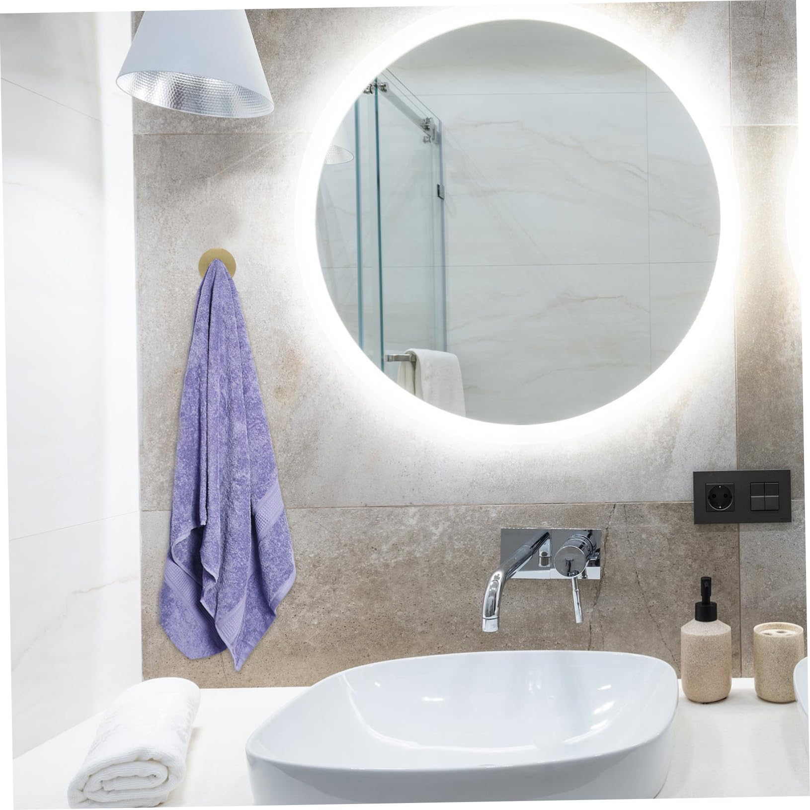 NUOBESTY 5 Series Gancho De Acero Inoxidable Ganchos De Baño Para Toallas Pegarse En Los Ganchos De Las Toallas Gancho Para Toallas De Cocina Gancho Autoadhesivo Golden 4 Piezas X 5