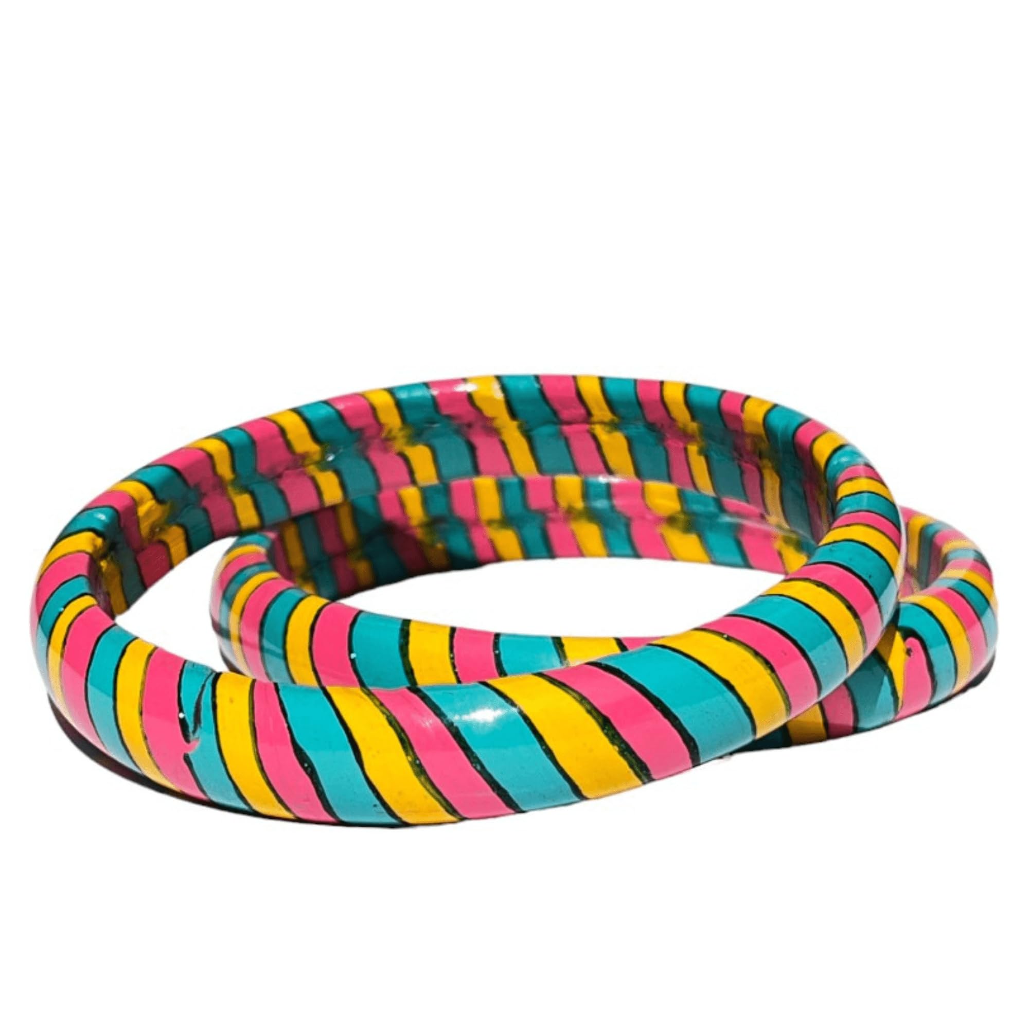 Jaipur Dreams: Aaroz & Co.s LeheriyaGlow Multicolor Leheriya Lac Bangles - Radiant Kada Collection | Bangles of Lac | rajasthani bangles | lakh bangles | lacquer bangles | lac jewellery (2.6) (B0CVV4STF3) Amazon Price History, Amazon Price Tracker