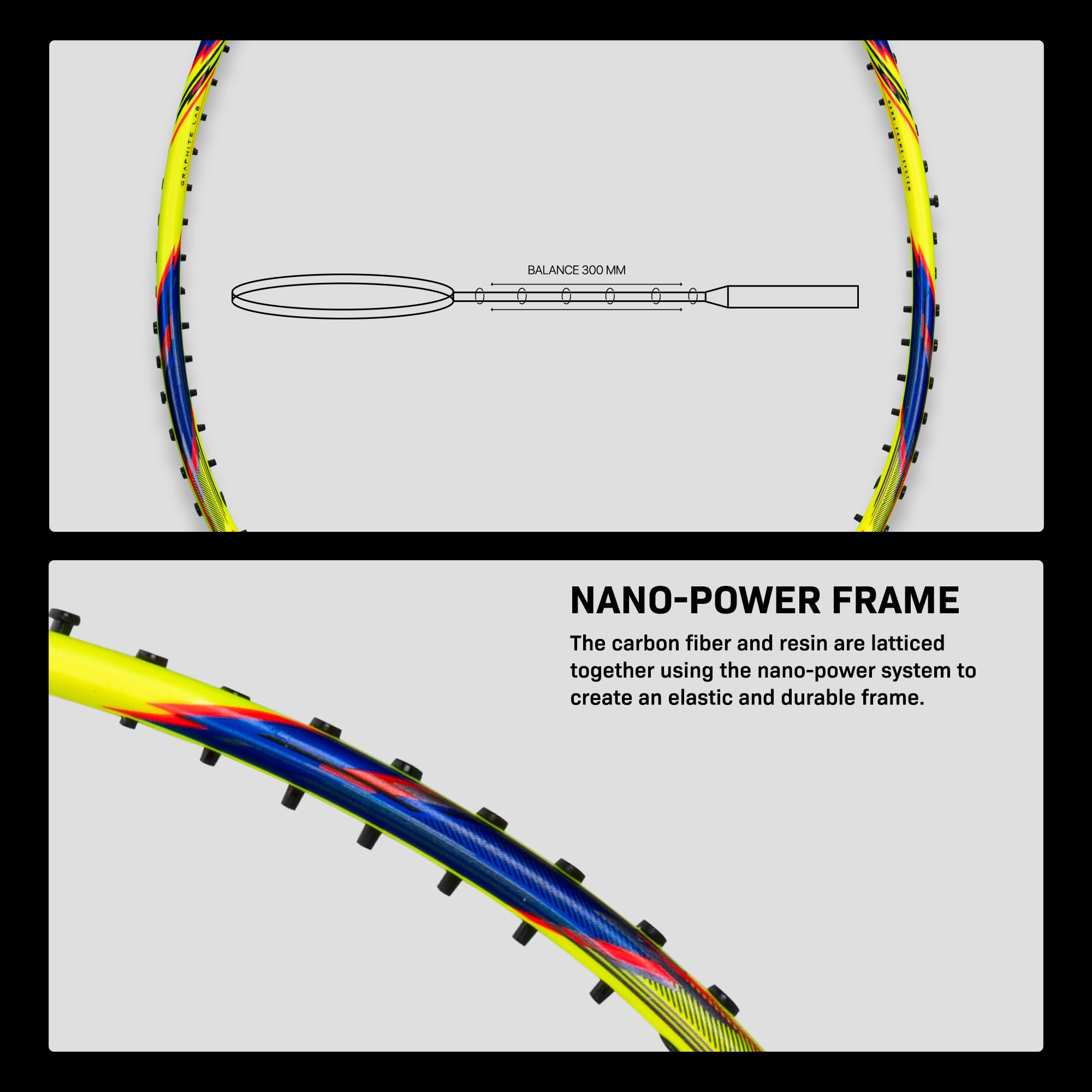HUNDRED Rock 88 - Strung Badminton Racket (