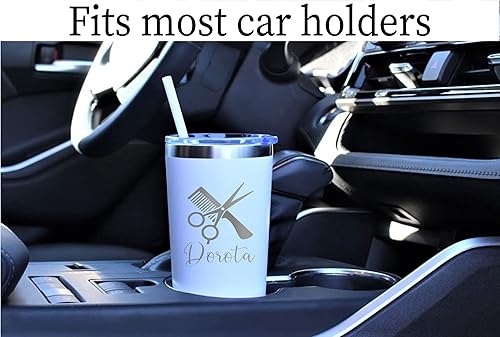 Miniatura 5 de Vaso personalizado para peluquería grabado con láser de 22 onzas con pajilla, peluquería, peluquería, salón de belleza, regalo, peluquería,