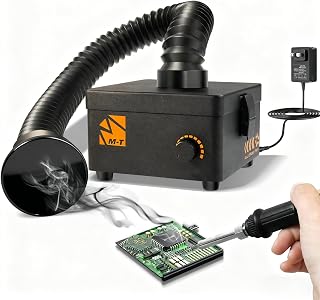 M-T 308 80W Solder Fume Extractor 168m³/h Smoke Absorber HEPA & Carbon Filter 3-Speed for Soldering Welding 3D Printing