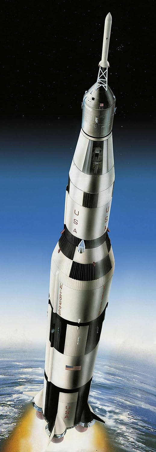Revell 03704 Apollo 11 Saturn V Rocket Model Kit, White