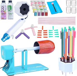 Cup Turners for Tumblers Starter kit,Pen Spinner for Epoxy,Cup Spinner for Tumbler with Epoxy and Heat Gun,Epoxy Pen Turner Attachment,Epoxy Resin Tumbler Spinner