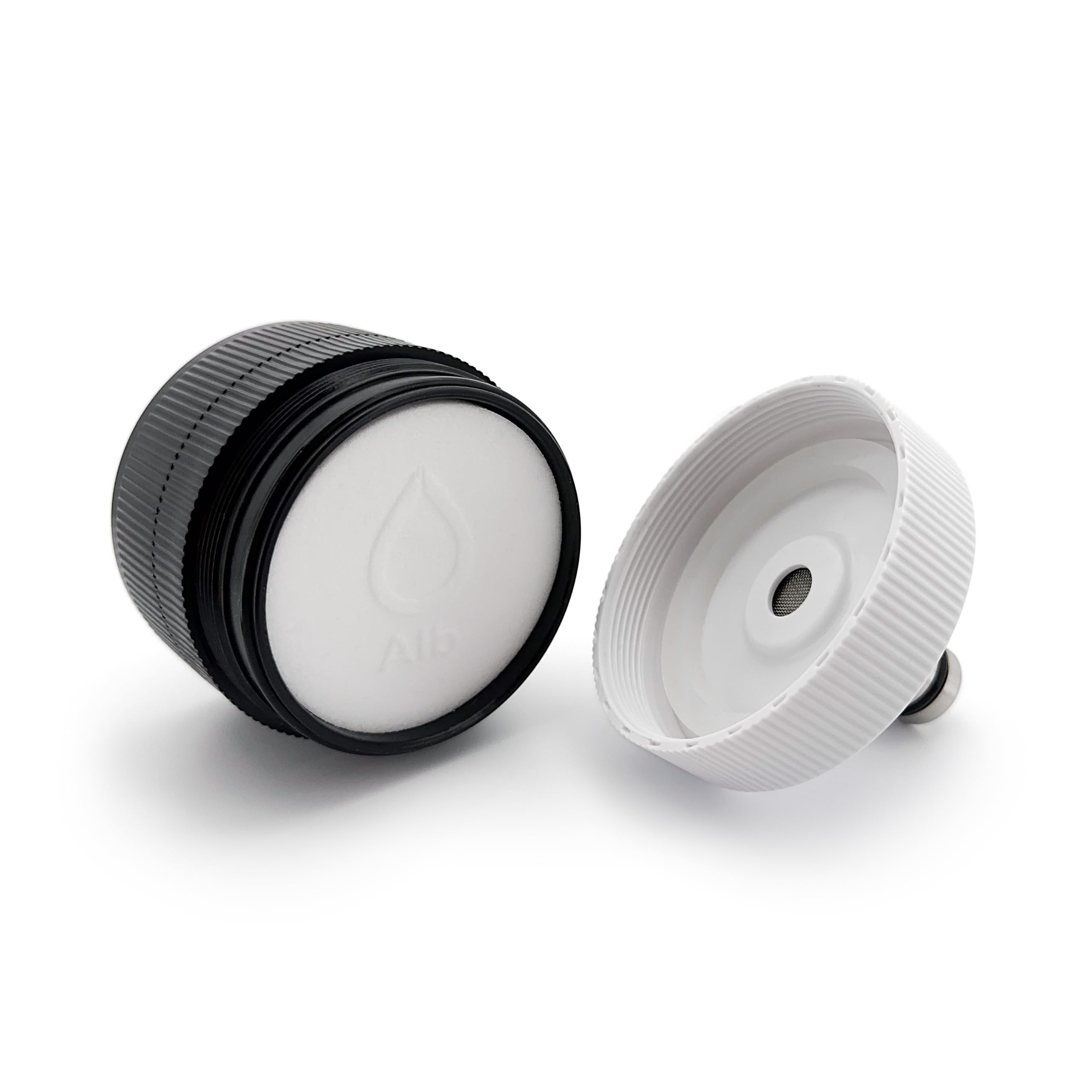 Alb Filter Entry - Tappo per serbatoio dell'acqua con filtro integrato e 2 adattatori, adattatore universale per camper, caravan, compatibile con Gardena