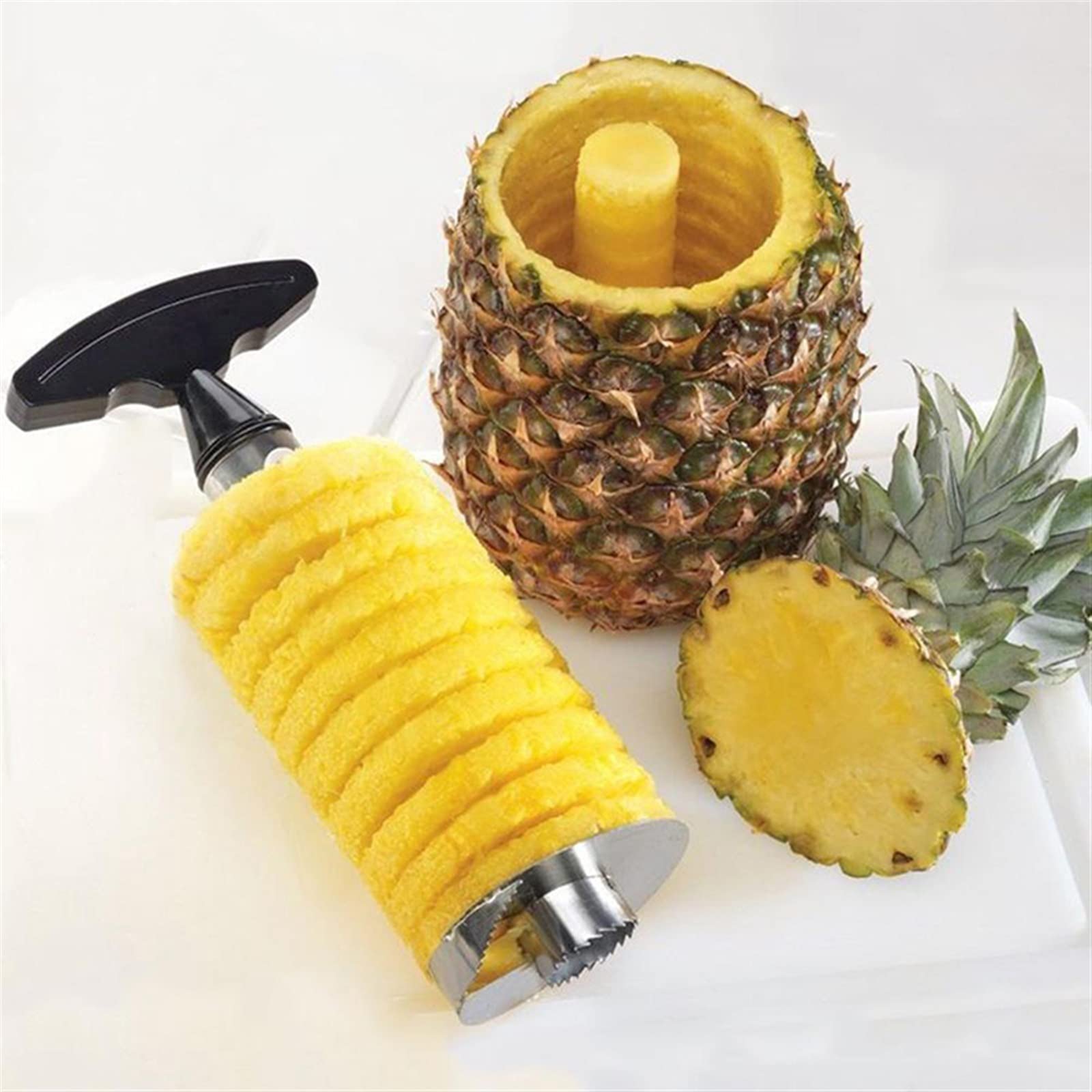 Gemüseschäler, Edelstahl, Ananas-Entkerner, Schäler, Ananas-Schäler, Schneider, einfaches Obstschäler, Schneidwerkzeug, Silcer, Küche, Restaurant-Zubehör, Schäler