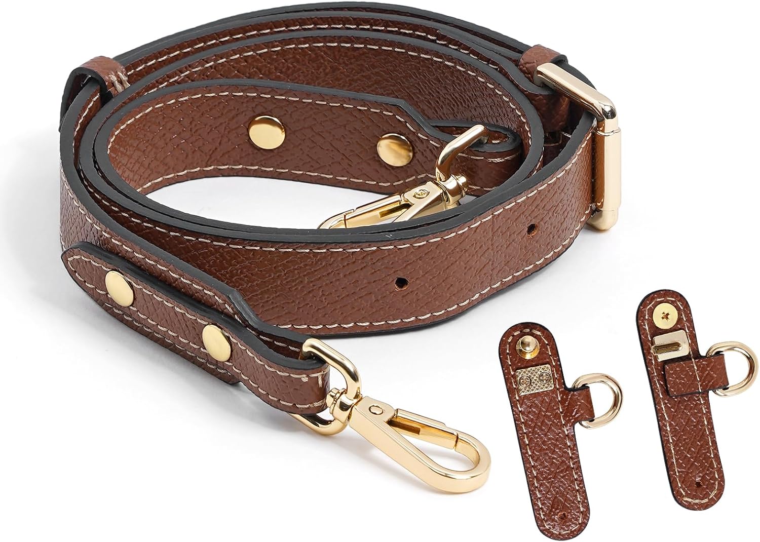 Cowhide Leather Adjustable Crossbody Strap for Longchamp Le Pliage Mini Bag Replacement Shoulder Strap Kit - Image 6