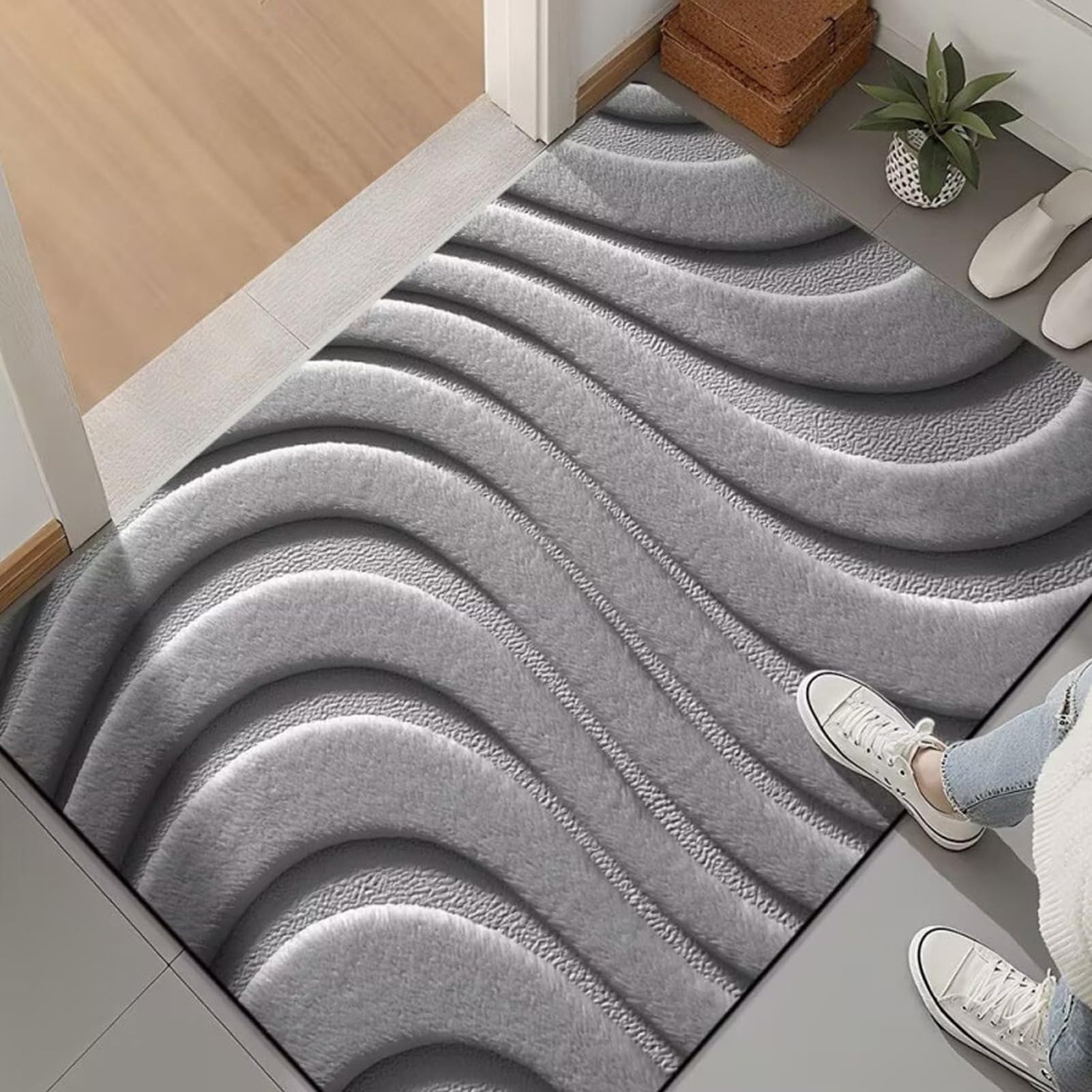 Tapis design Shanchuan 3D magique grand format pour intérieur et salle de bain