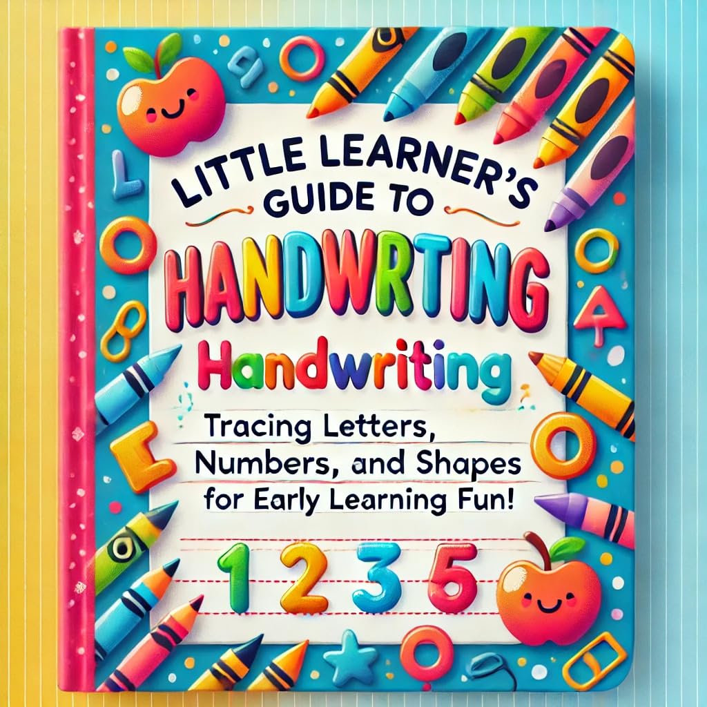 Little Learner's Guide to Handwriting: Trace, Color, and Learn: Tracing Letters, Numbers, and Shapes for Early Learning Fun!