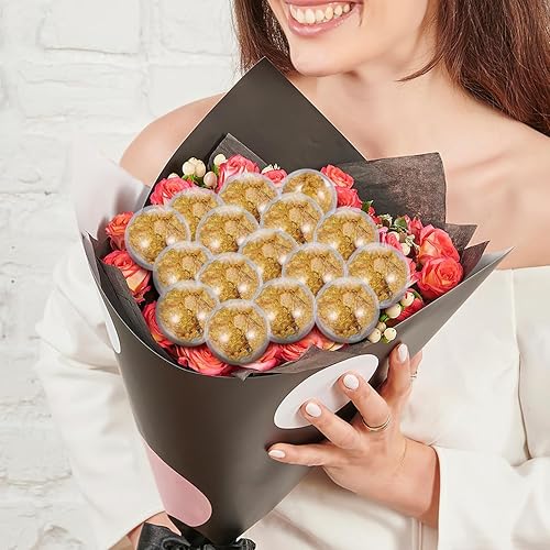 Miniatura 6 de EXCEART Envolturas de trufas para embalaje de dulces, 25 piezas de mini tazas de chocolate de 2.16 x 1.57 x 1.57 pulgadas, envoltorios decorativos