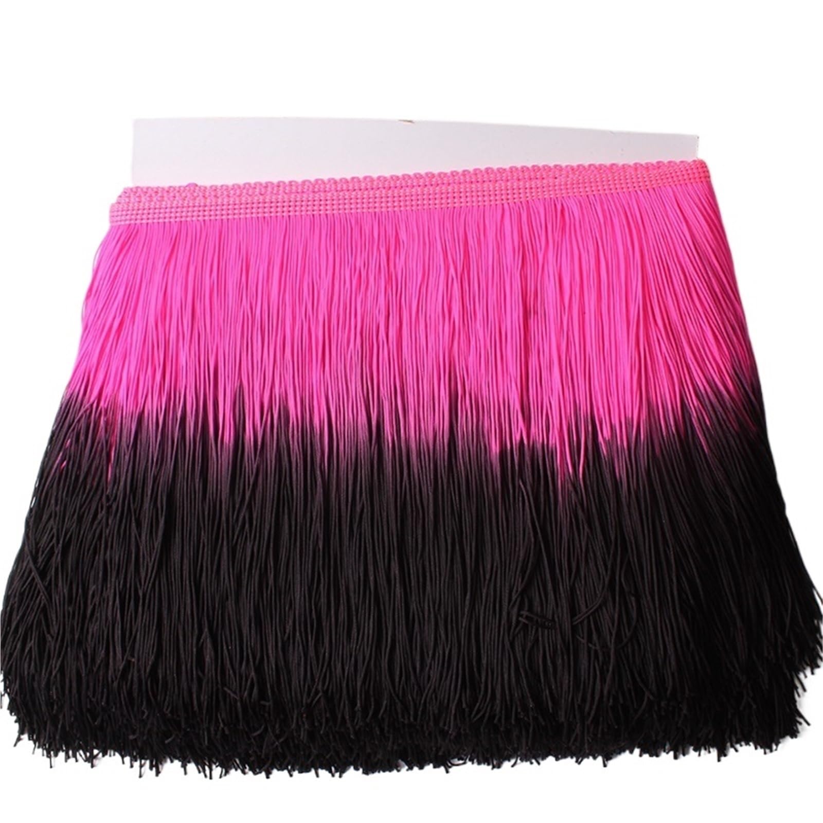 Tassel Fringe Trim 1Yard/Lot 20cm Lace Patchwork Color Trim Fringe DIY Latin Dress Stage Clothes Accessories Decorative Tassels Curtains Fabric(Color5 1Yard)