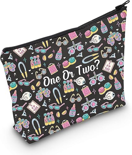 Miniatura 8 de Bolsa de maquillaje de optometría divertida una o dos bolsas de maquillaje Optomentrist regalo oftalmólogo regalo médico ocular, Uno o dos
