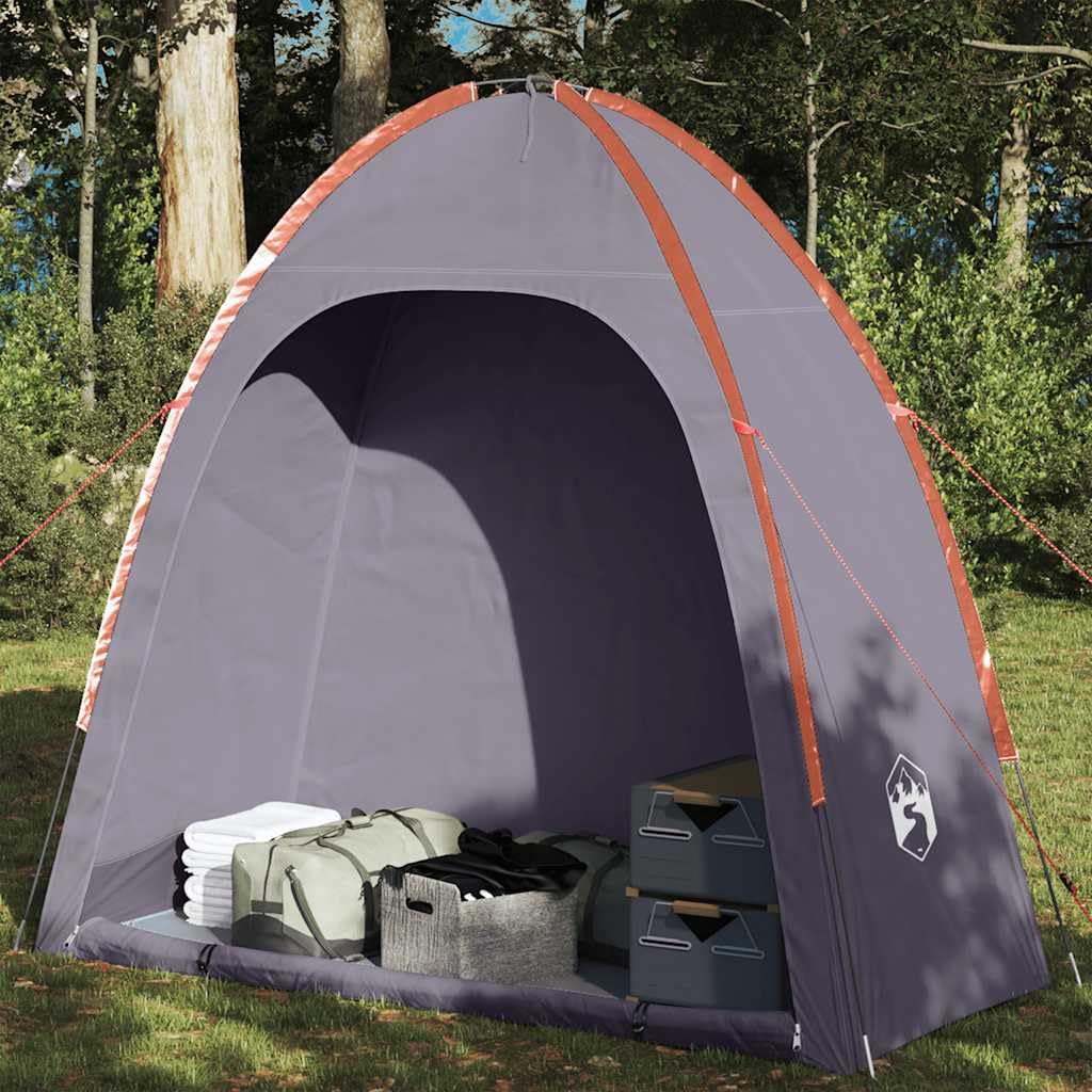 Tienda auxiliar azul impermeable de poliéster 198 x 85 x ligera con bolsa de transporte, tienda de campaña familiar para camping, senderismo, exterior, festival, protección contra el viento y