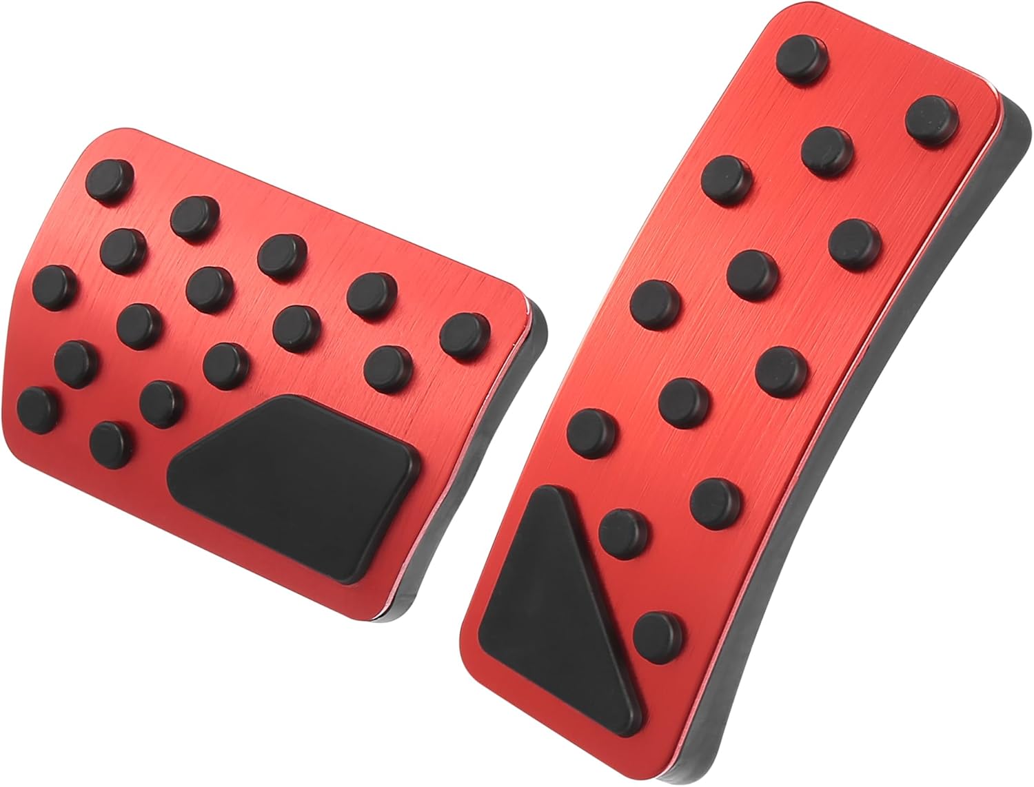 X AUTOHAUX 1 Set Brake Pedal Pad Gas Accelerator Pedal Cover for Jeep Grand Cherokee for Dodge Durango 2011-2021 Black