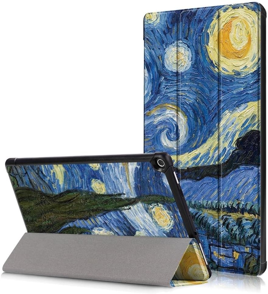 Amazon HD 10 Fire Tablet Case,Fire HD 10 Kindle Case 2017,Fire HD10 2017 Tablet Case,fold Protective Skin Folio Case Stand Cover for Fire HD 10 2017 (Compatible with 7th and 9th Gen, 2017 and 2019)