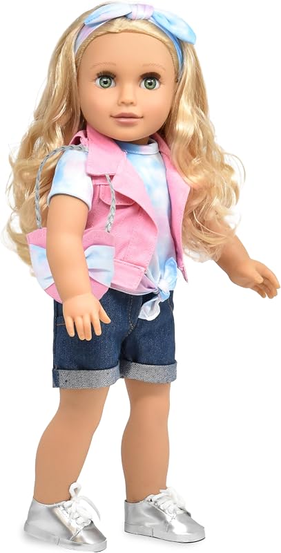 18 Inch Girl Doll, Fashion Doll with Fine Blond Hair for Styling Clothes Shoes and Accessories Princess for Girls and Kids