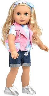 18 Inch Girl Doll, Fashion Doll with Fine Blond Hair for Styling Clothes Shoes and Accessories Princess for Girls and Kids