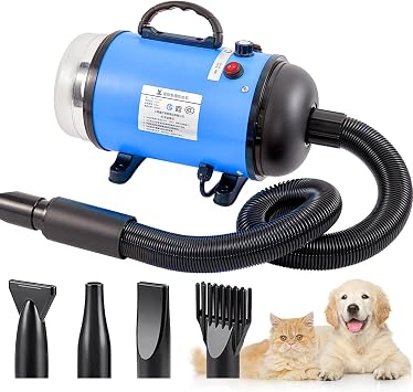 Upgraded 2-in-1 Pet Hair Dryer and Vacuum, Dog Grooming