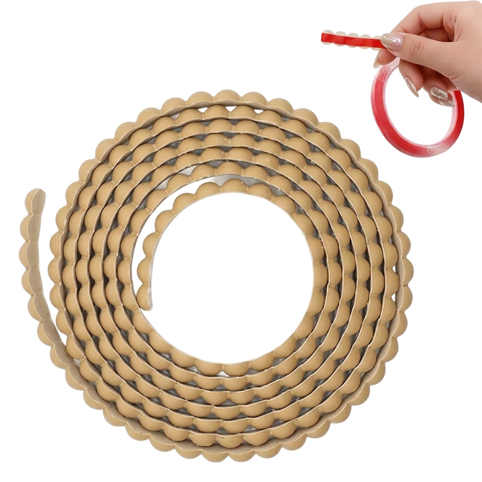 Bobbin Trim Moulding, 15mm x 3 Metre Length Beading for Wall Panelling and Wood Trim, Decorative Wood Beading Trim, Wooden Beading and Moulding Trim