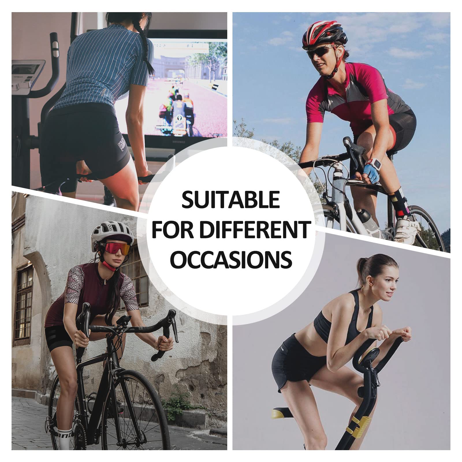 Santic Pantaloncini da Ciclismo da Donna Imbottiti Traspiranti Asciugatura Rapida Bicicletta MTB