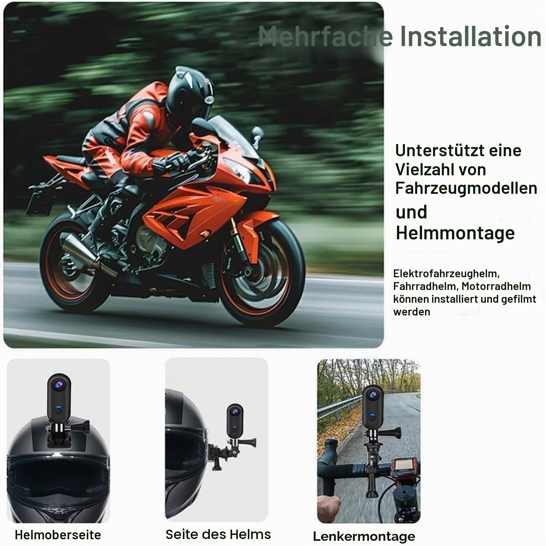 Mini Action Cam 4K,Tragbare Kamera mit 360° Drehbarem Clip und Magnetclip,Wasserdichter 4K-Körperkamera,Motorrad Kamera,Immersive Aufnahmen fürs Radfahren, Spazierengehen mit Tieren (B-schwarz)