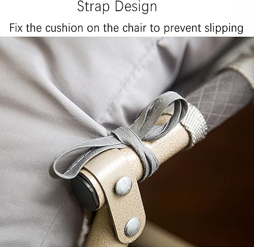 Miniatura 5 de XIEMINLE Cojín de banco de 3 pulgadas de grosor con respaldo, cojín de repuesto para columpio de 23 plazas, antideslizante, para patio al aire libre