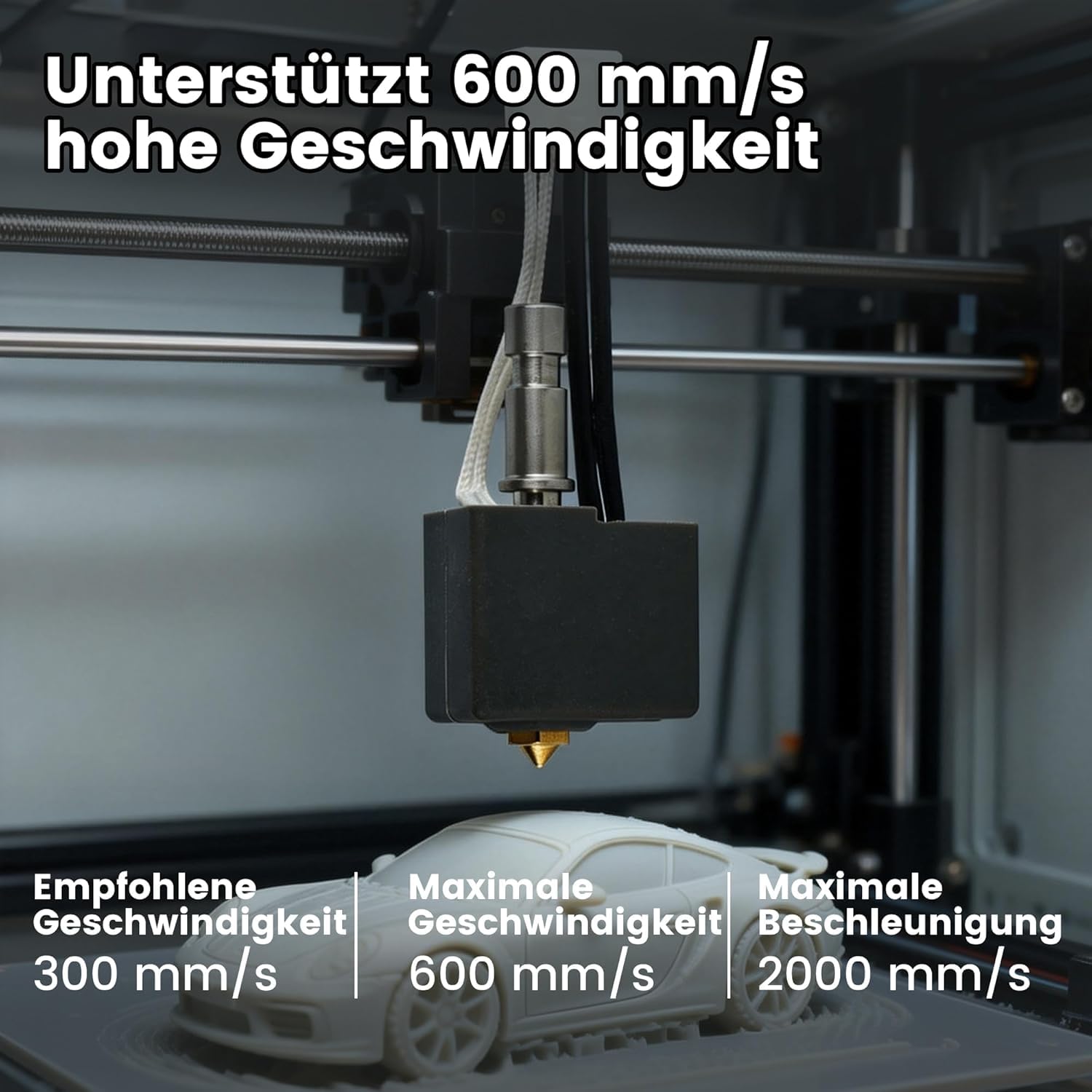 Hotend Kit für Anycubic Kobra S1 - Upgrade mit 2x 0,4 mm Hartstahl-Düsen | Plug & Play | Kompatibel mit Anycubic Kobra S1/S1 Combo 3D - Drucker（PLA, ABS, TPU, Nylon Filamente）