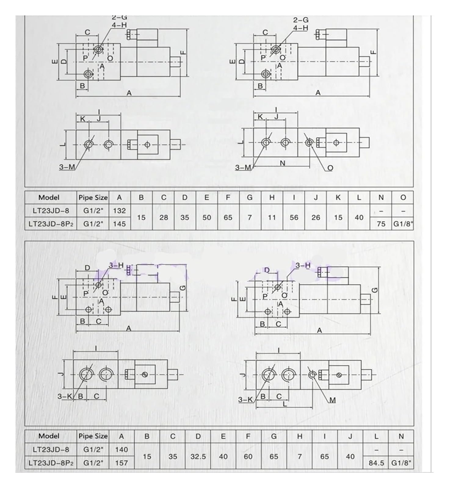 1 Stück 24bar pneumatisches Magnetventil 1/4 Zoll 1/2 BSP 24 V DC AC220V 3 Wege 2 Position 23JD-8/15/P2 Blasformmaschinenventil(220,LT23JD-15P)