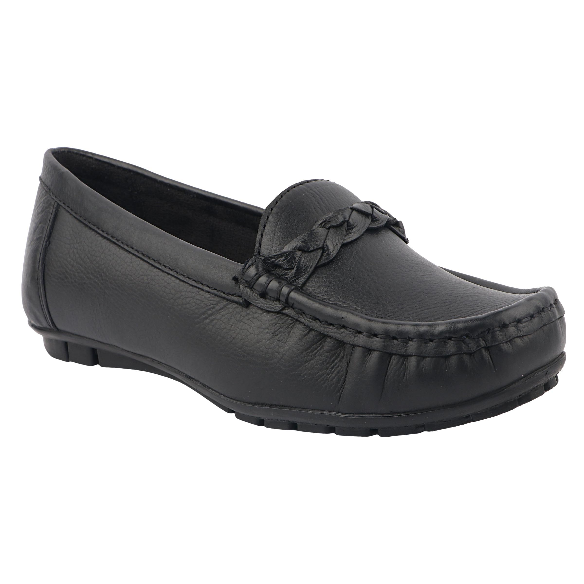 Medifeet Womens Flat Shoe II Genuine Leather Loafers (Black, 4) (B0D39T4VW5) Amazon Price History, Amazon Price Tracker