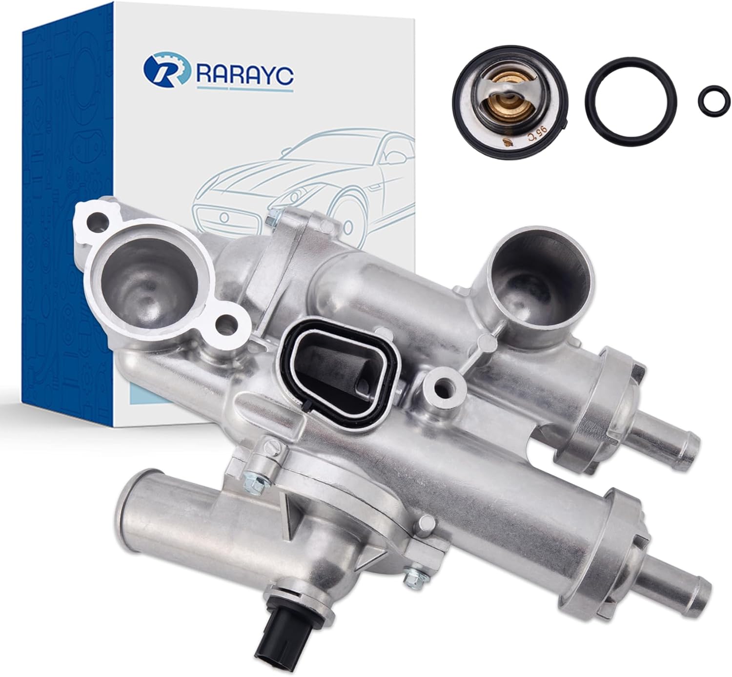 Thermostat Housing Assembly 68003582AB Compatible with |2008-2017 Chrysler 200 Sebring & Dodge Avenger Caliber Journey & Jeep Compass Patriot| 902-319