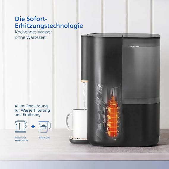 Philips Water Reverse Osmosis Water Station ADD6901HBK01/10 Eliminates up to 110 substances immediate heating 1 year filter life