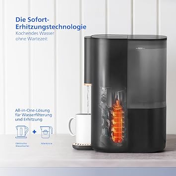 Philips Water Reverse Osmosis Water Station ADD6901HBK01/10 Eliminates up to 110 substances immediate heating 1 year filter life