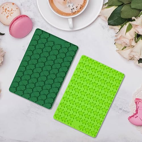 Miniatura 6 de 2 PIEZAS Moldes de Silicona de Navidad, Moldes Mini de Silicona de 70 Cavidades para Árbol de Navidad y 76 Cavidades para Hombre de Jengibre para