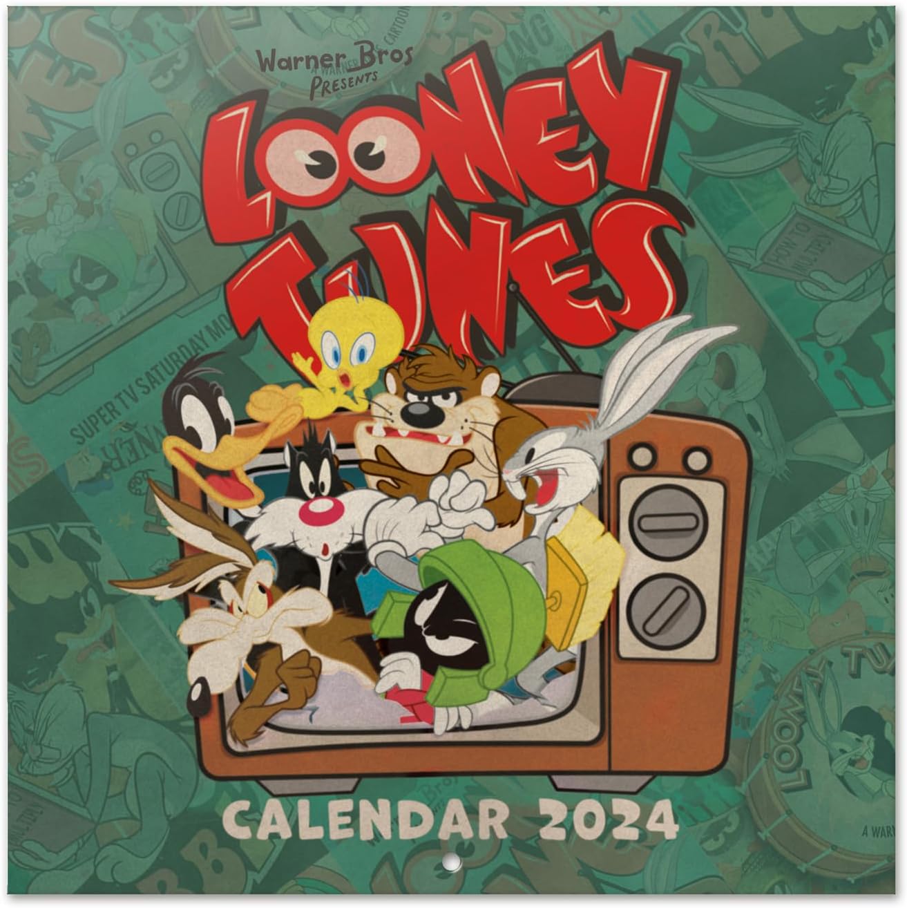 Grupo ErikLooney Tunes Wall Calendar 2024 12" x 12" | 12 Month Planner | Square Wall Calendar 2024 | Family Planner Calendar 2024 | Cool Calendar