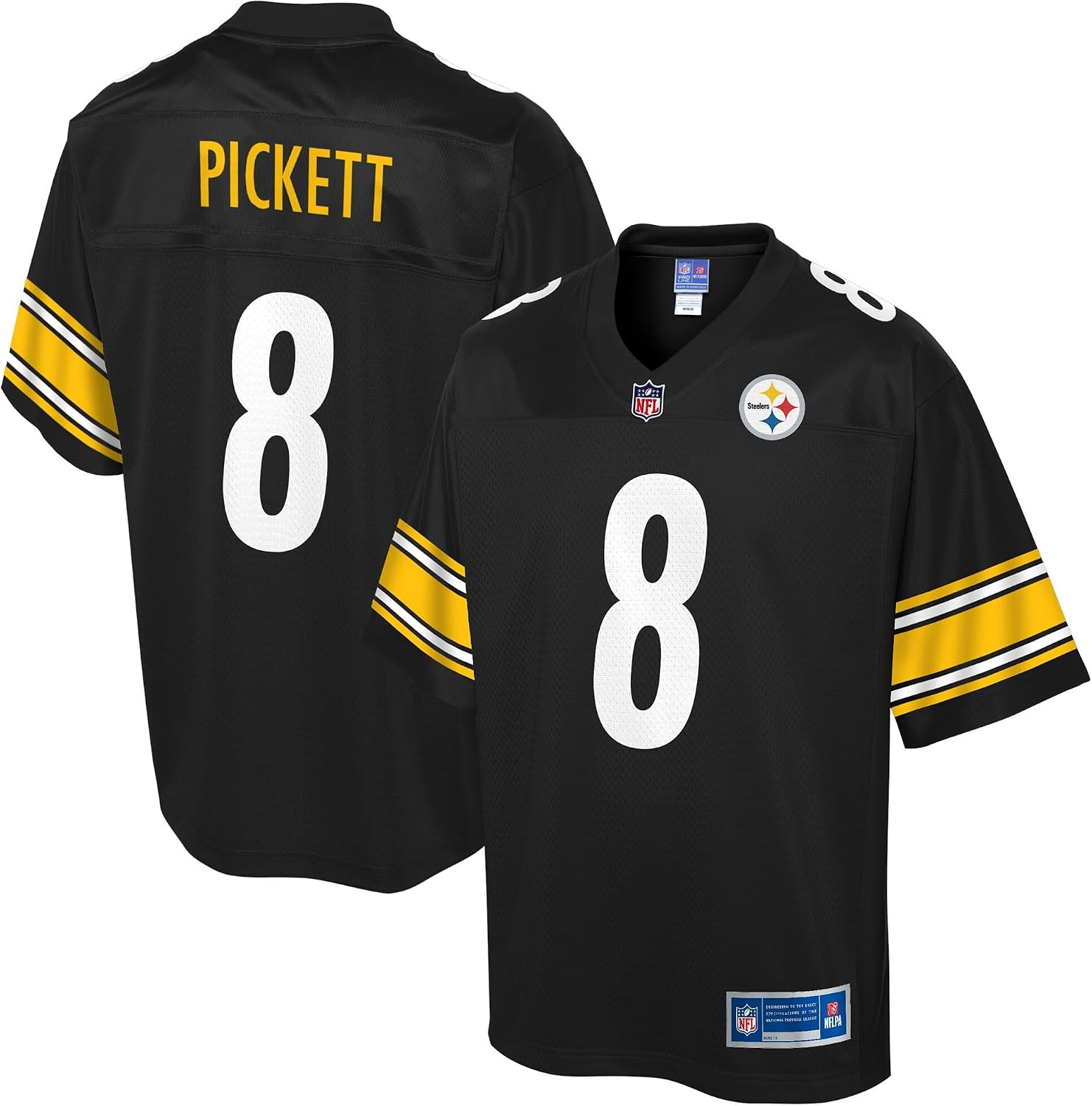 NFL PRO LINE Men's Kenny Pickett Black Pittsburgh Steelers Replica Jersey