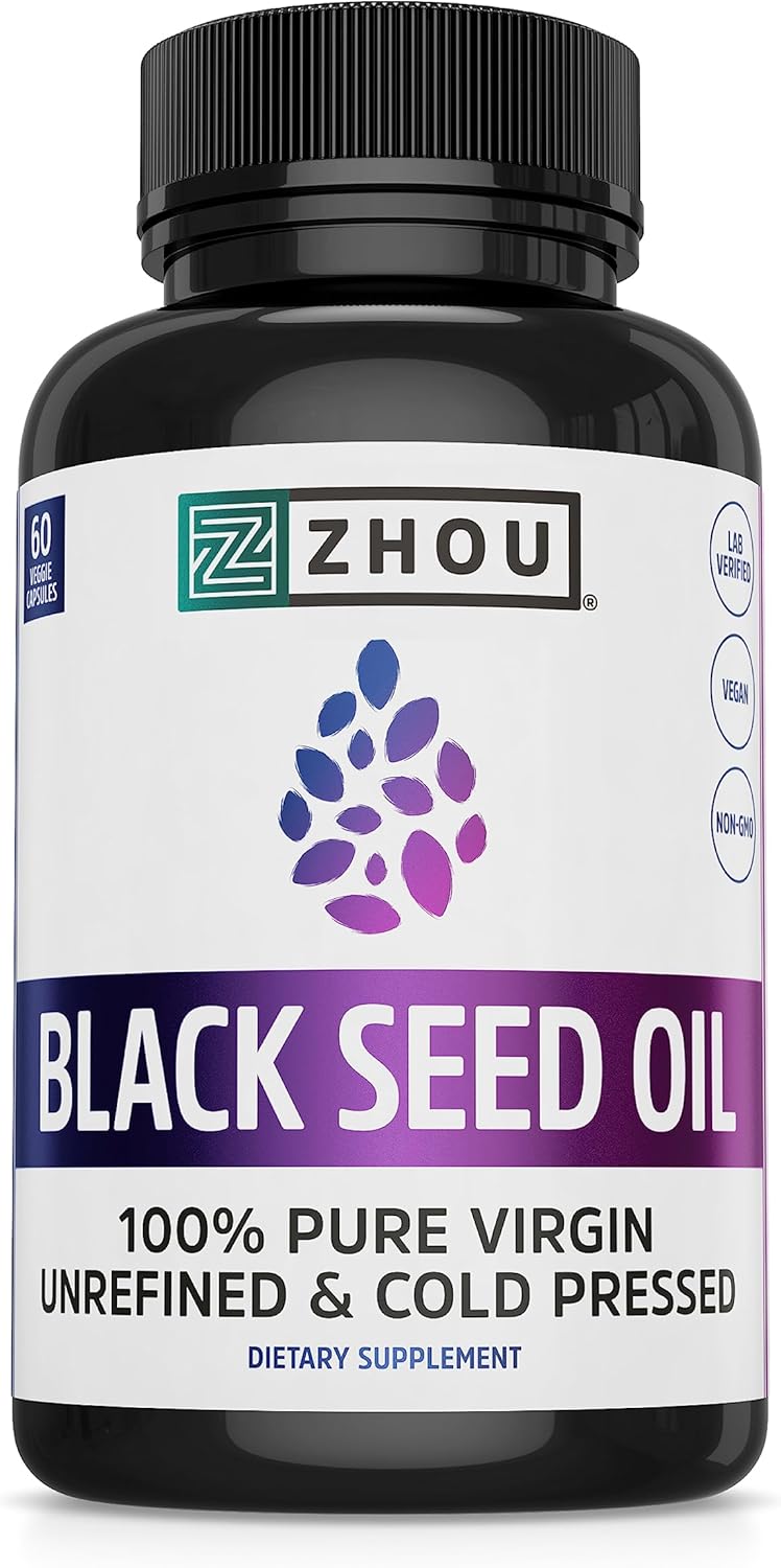 Zhou Black Seed Oil 100 Virgin, Cold Pressed Source of
