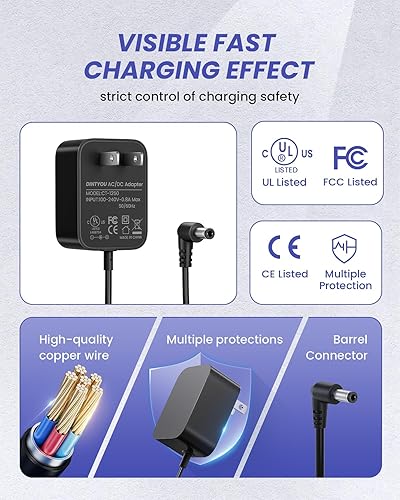 Miniatura 4 de Cargador de aspiradora compatible con Shark VM200 (antiguo) VM190 VM19026 VM20026 VM200C VC200 UM200 UM205 VC205 Fuente de alimentación inalámbrica