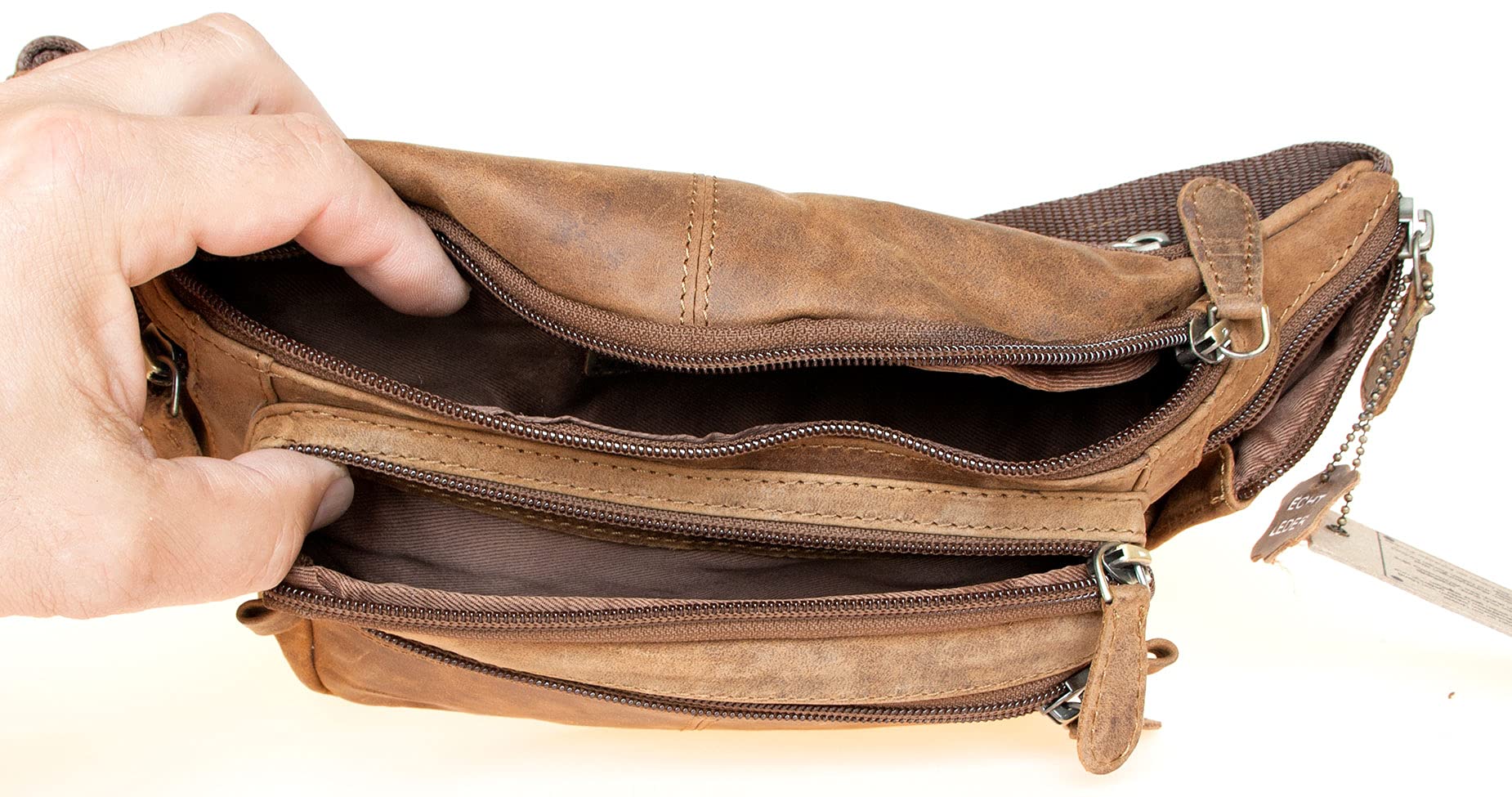Sac banane en cuir véritable – Sac banane – Sac de rein – Sac