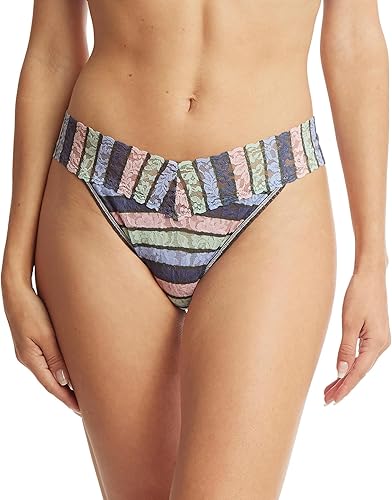 hanky panky, Tanga de encaje con estampado original, OS se adapta a 4-14
