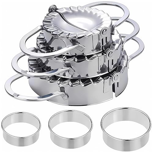 ZHOUHON Ravioli Maker et Moulle Ravioli Inox, 6 PièCes Acier