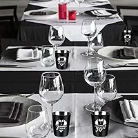 Vista 7 de Paquete de 16 vasos de chupito para padrinos de boda, regalos de despedida de soltero para hombres, juego de vasos de chupito de esmoquin de acero